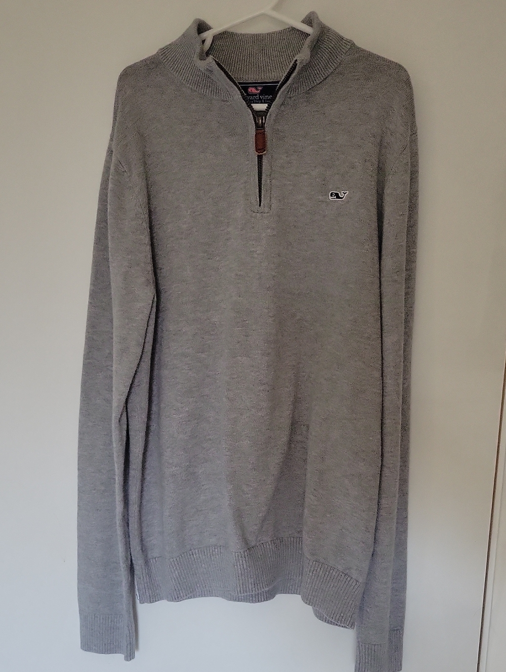 Vineyard Vines Worn Once Boys Gray Half-Zip Sweater